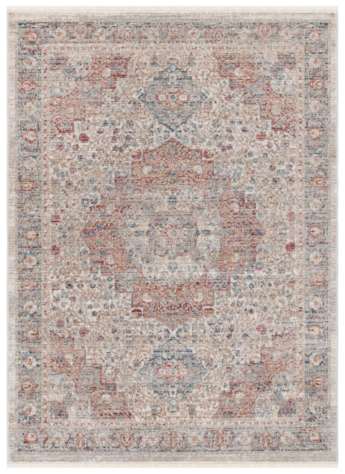Safavieh Kenitra 600 3'-0" x 5'-0" Rug in Ivory / Pink