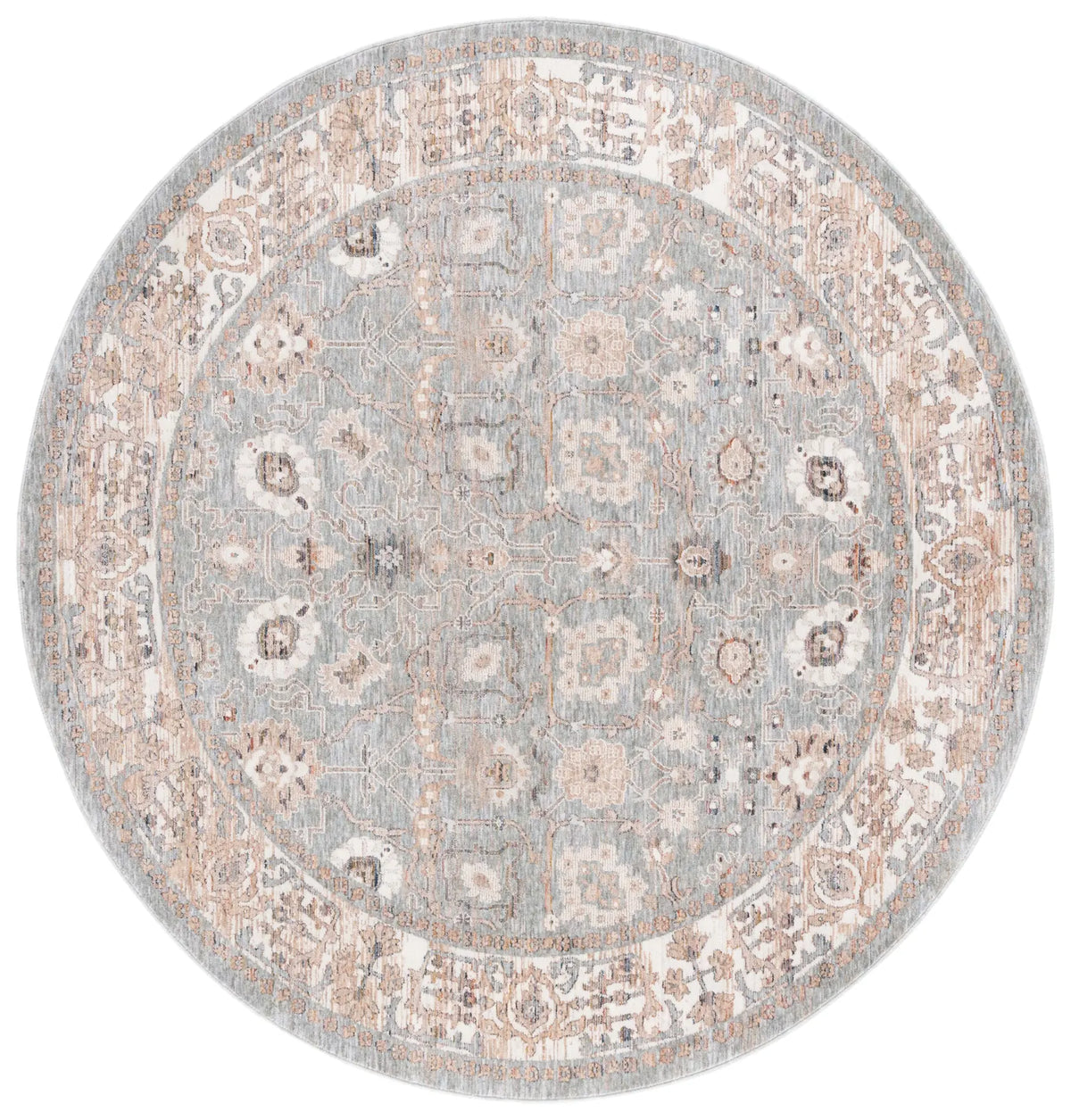 Safavieh Harlow 6'-3" x 6'-3" Rug in Ivory Grey / Sage