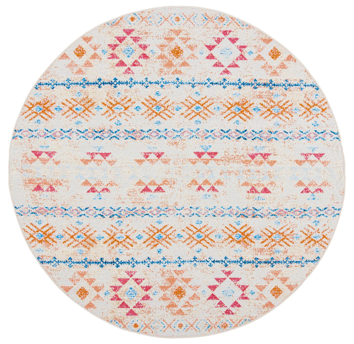 Safavieh Summer 6'-7" x 6'-7" Rug in Ivory / Red