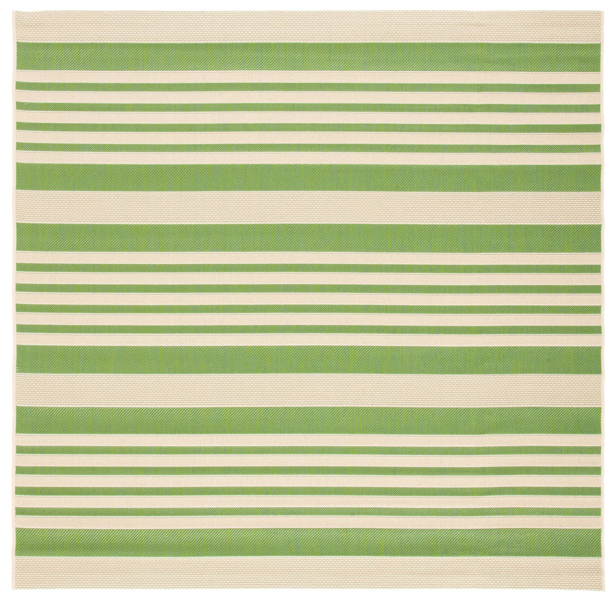 Safavieh Courtyard 6'-7" x 6'-7" Rug in Green / Beige