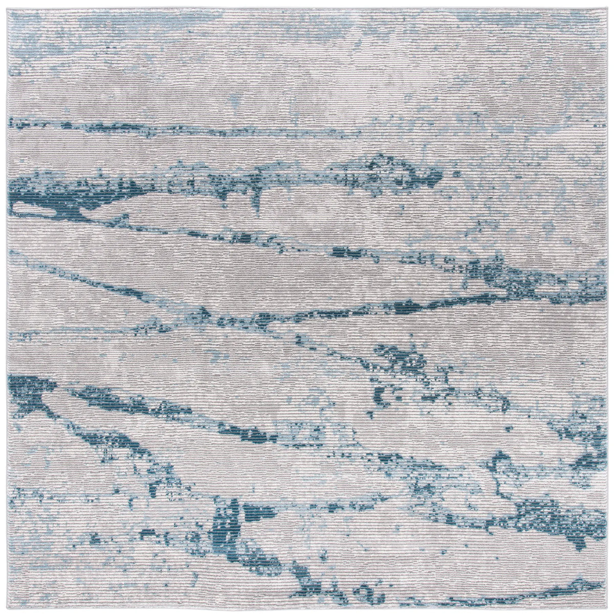 Safavieh Meadow 500 6'-7" x 6'-7" Rug in Light Grey / Blue