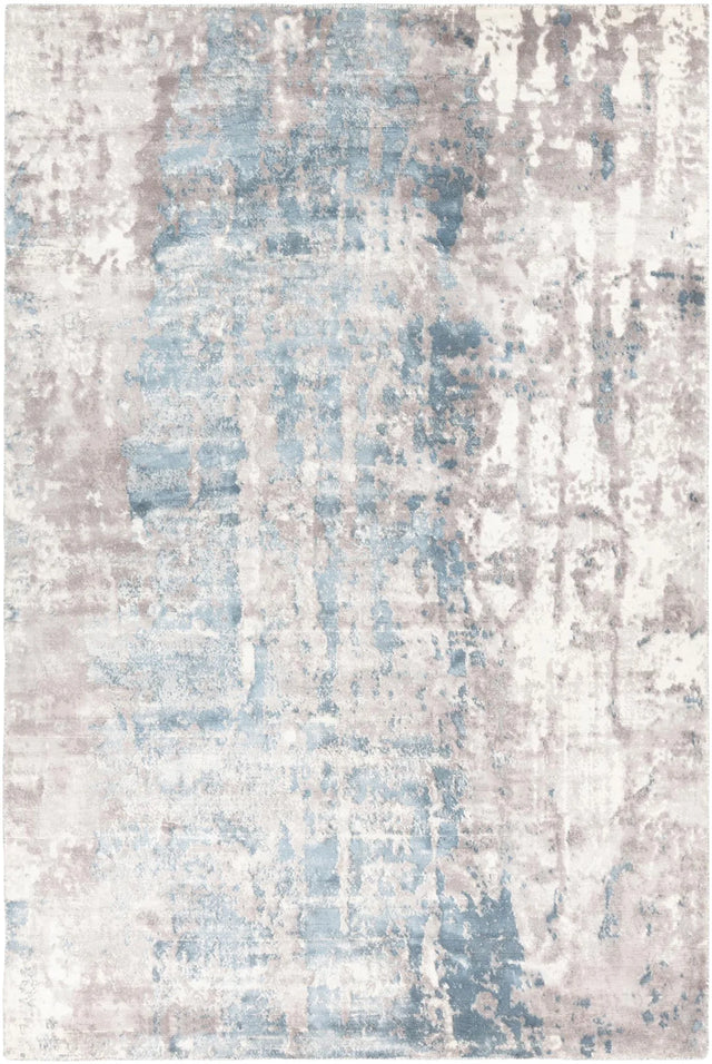 Chandra Dawn DAW-52303 Blue / Gray / White rug, flat view
