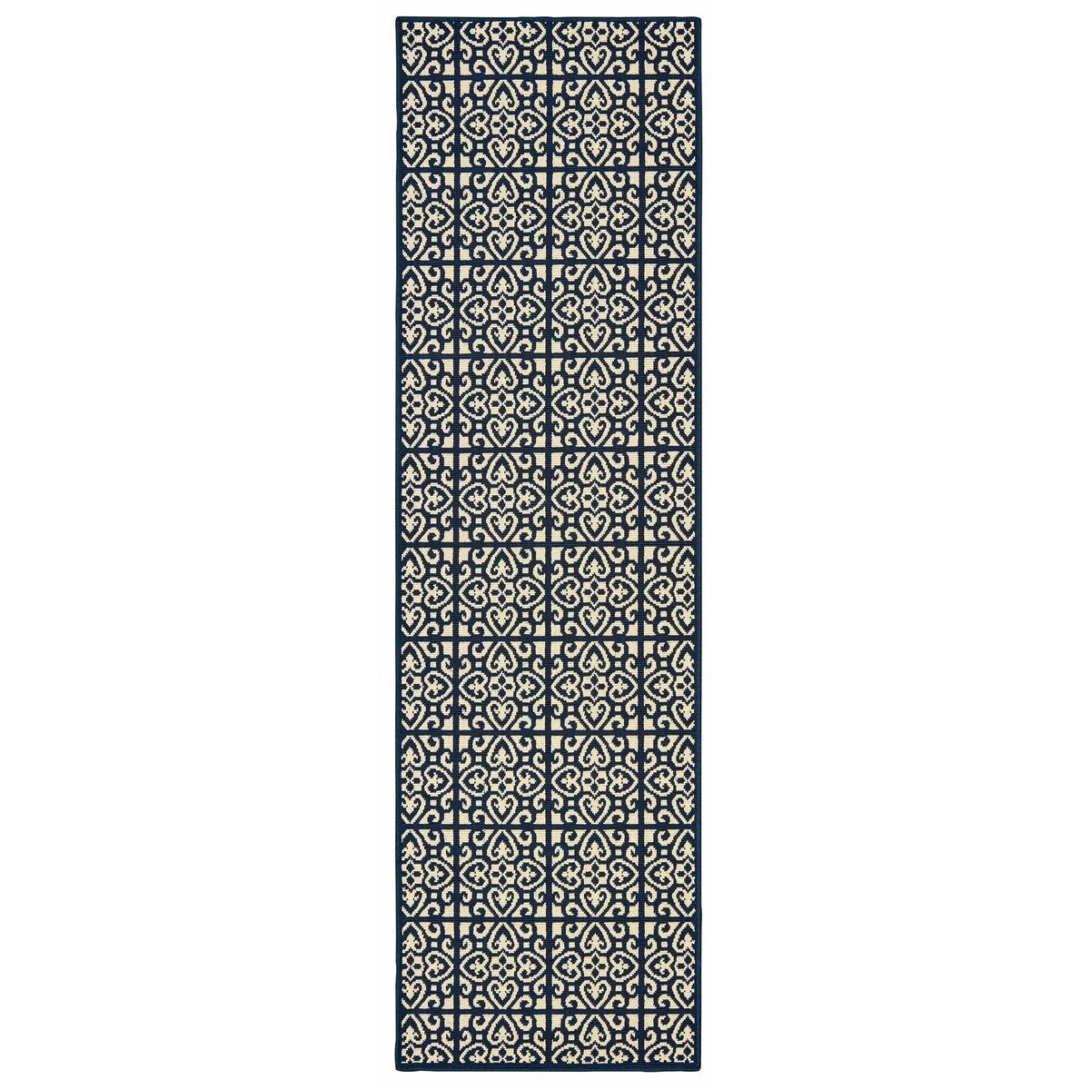 Oriental Weavers Sphinx Marina 5927B Ivory / Navy Rugs - runner