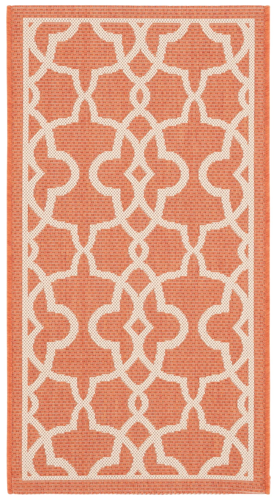 Safavieh Courtyard 2'-0" x 3'-7" Rug in Terracotta / Beige