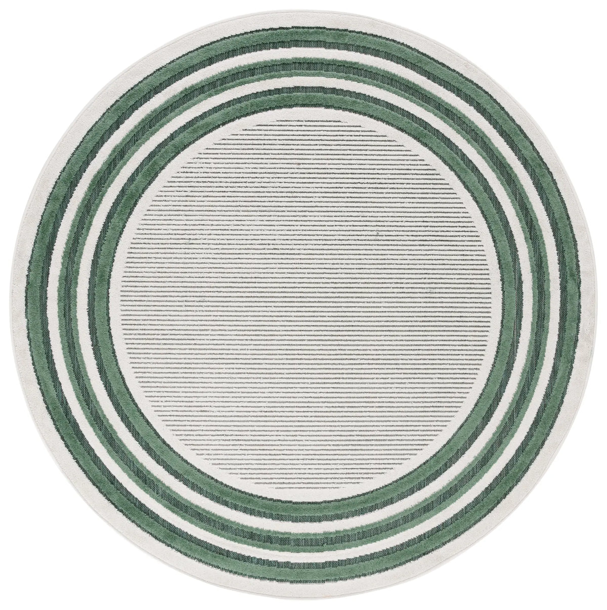 Safavieh Cabana 6'-7" x 6'-7" Rug in Ivory / Green