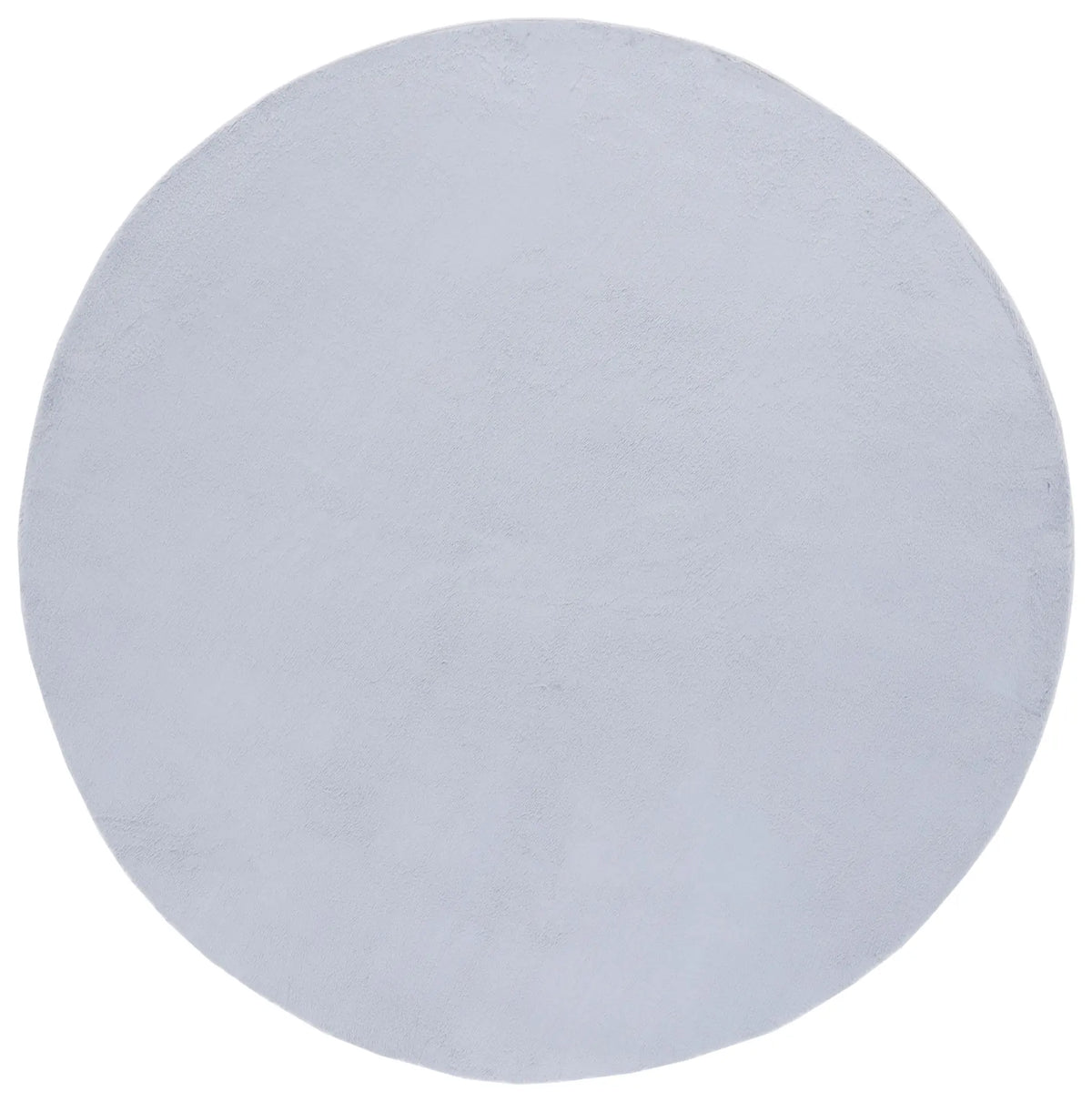 Safavieh Faux Rabbit Fur 6'-0" x 6'-0" Rug in Light Grey