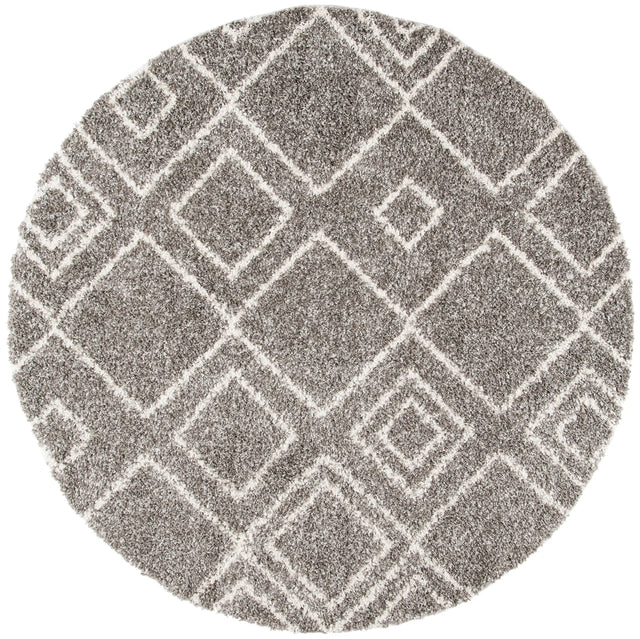 Safavieh Arizona Shag 6'-7" x 6'-7" Rug in Brown / Ivory