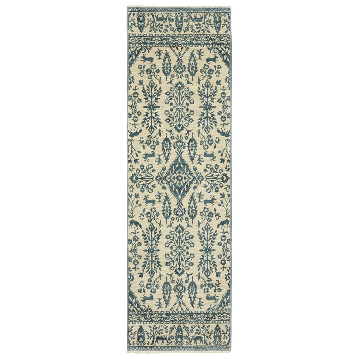 Oriental Weavers Sphinx Francesca Fr08H Blue/ Ivory Rug - runner