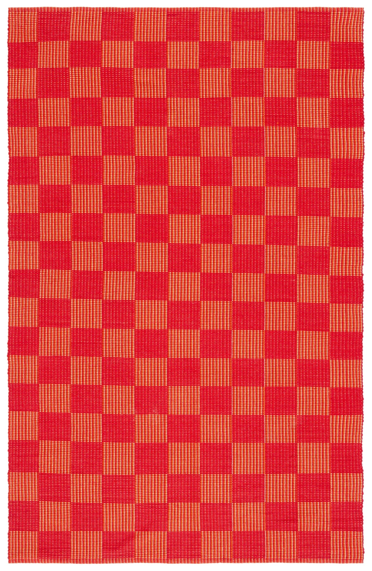 Safavieh Striped Kilim 4'-0" x 6'-0" Rug in Red / Rust