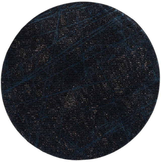 Safavieh Mila 6'-7" x 6'-7" Rug in Dark Blue / Black