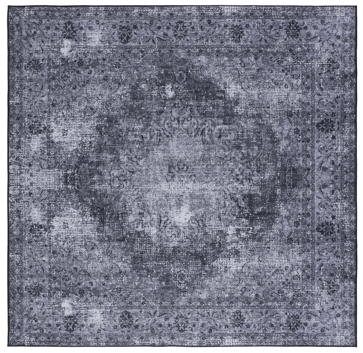 Safavieh Tucson 6'-0" x 6'-0" Rug in Black / Grey