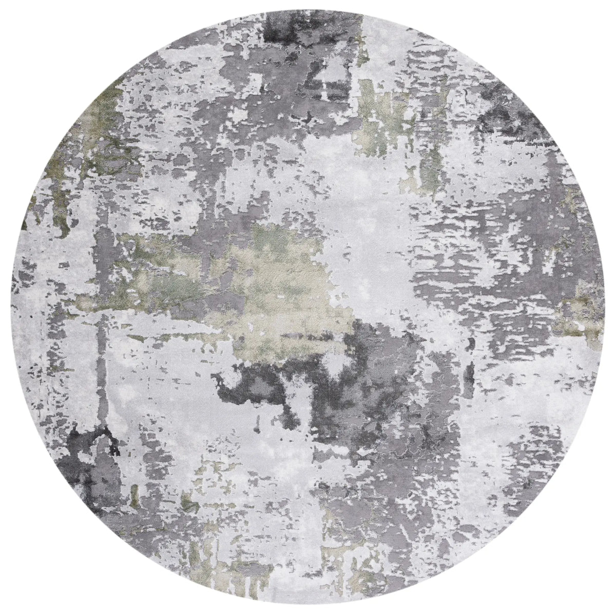 Safavieh Craft 5'-3" x 5'-3" Rug in Grey / Green