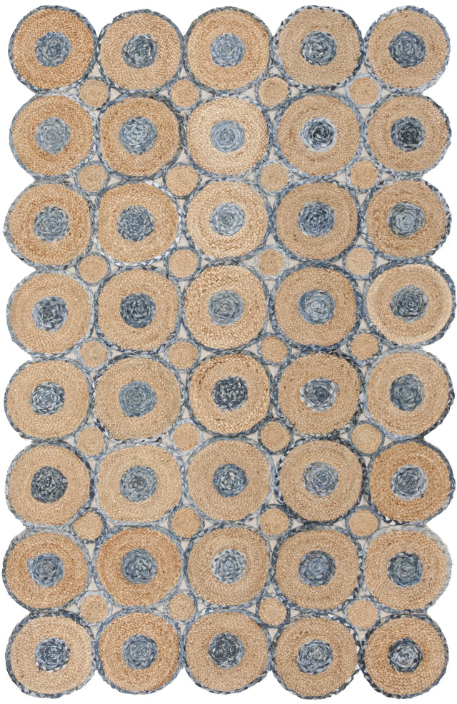 Safavieh Cape Cod 4'-0" x 6'-0" Rug in Blue / Natural