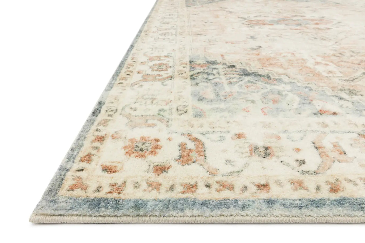 Loloi Rosette Ros-06 Clay/Ivory Rugs - rug corner