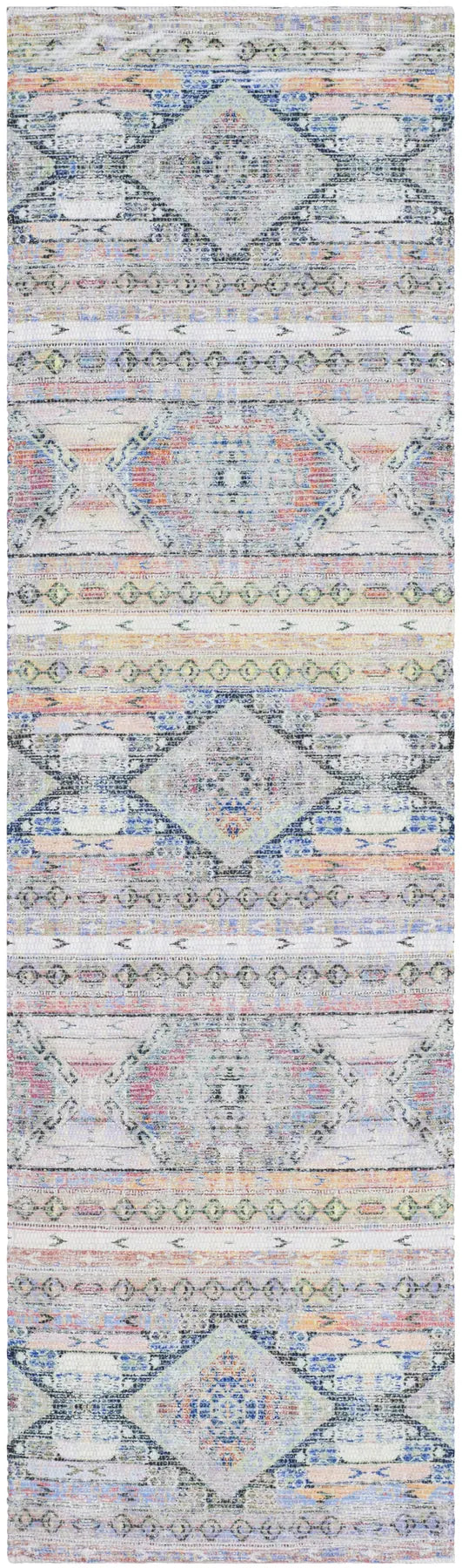 Safavieh Saffron 2'-3" x 10'-0" Rug in Cream / Blue