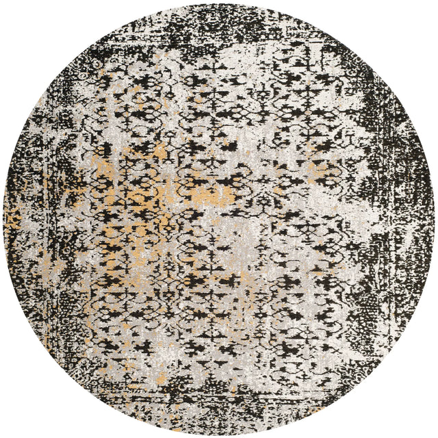 Safavieh Classic Vintage 6'-0" x 6'-0" Rug in Black / Silver