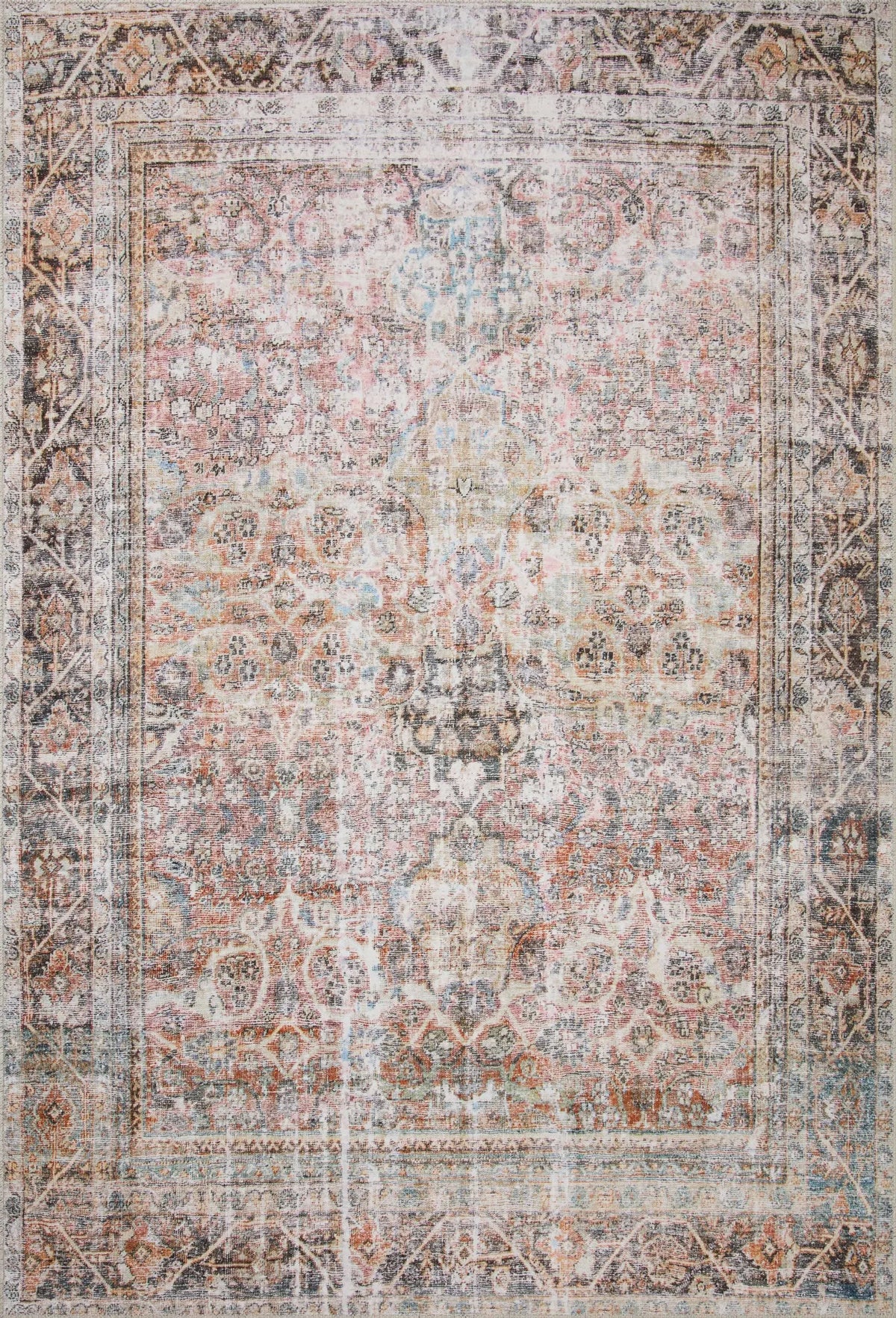 Loloi Adrian Adr-05 Sunset/Charcoal Rug - main flat