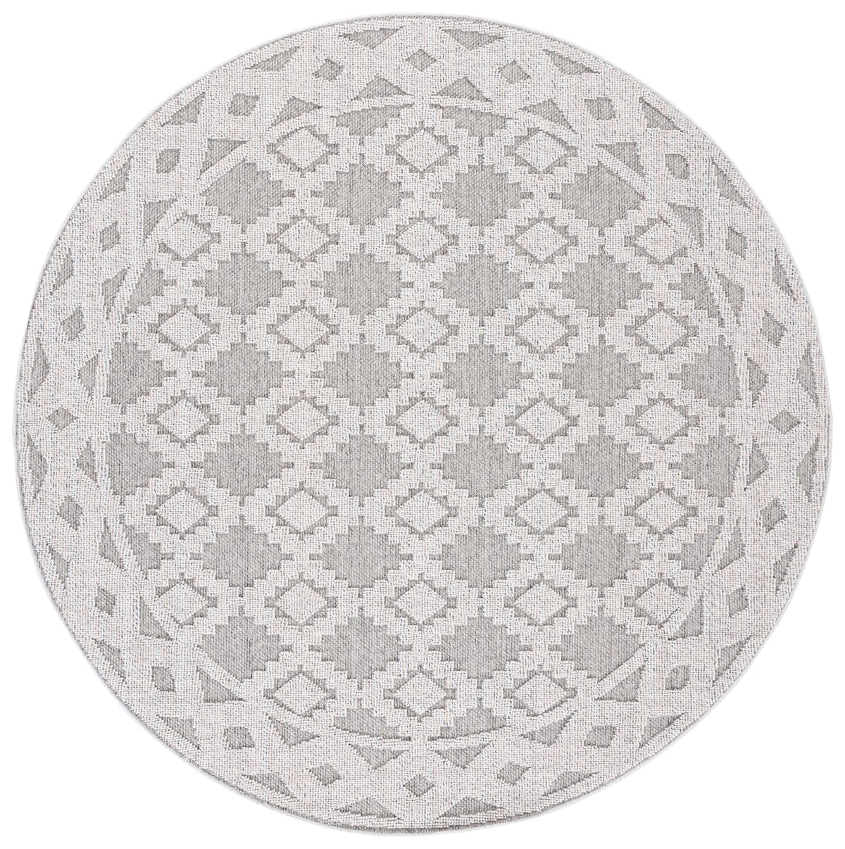Safavieh Global 6'-7" x 6'-7" Rug in Grey / Ivory