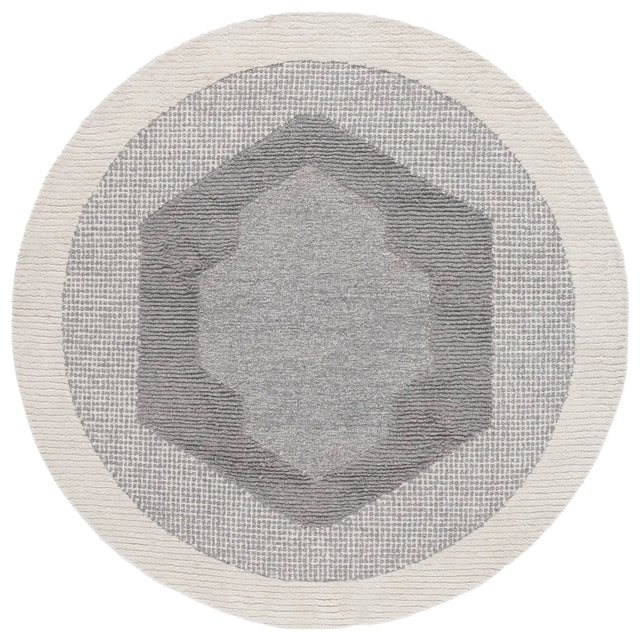 Safavieh Renewal 6'-0" x 6'-0" Rug in Dark Grey / Ivory