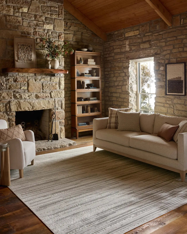 Loloi Townes TOW-05 Beige / Grey Rug - room scene 3