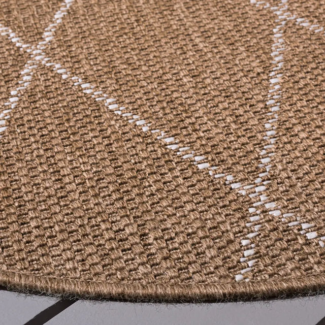 Safavieh Sisal Performance 6'-7" x 6'-7" Rug in Natural / Ivory