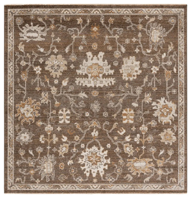Safavieh Hazel 500 6'-0" x 6'-0" Rug in Brown / Ivory