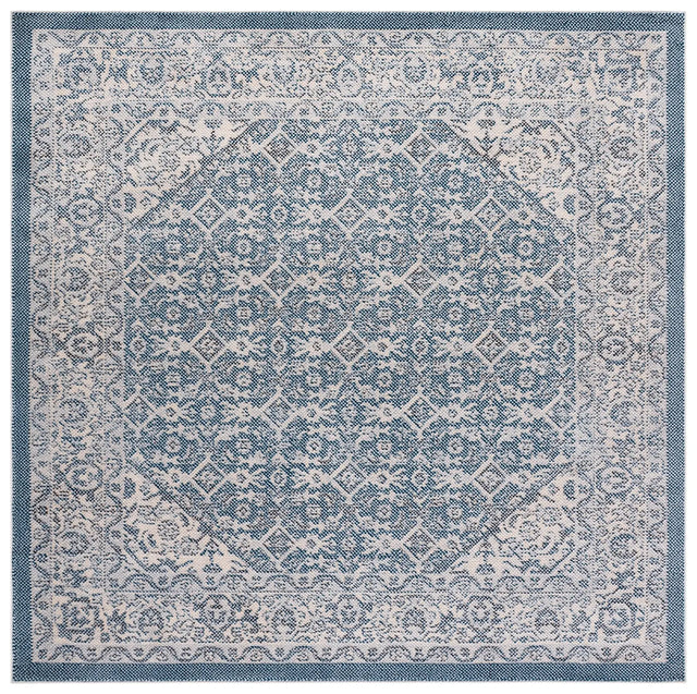 Safavieh Harrison 6'-7" x 6'-7" Rug in Blue / Ivory