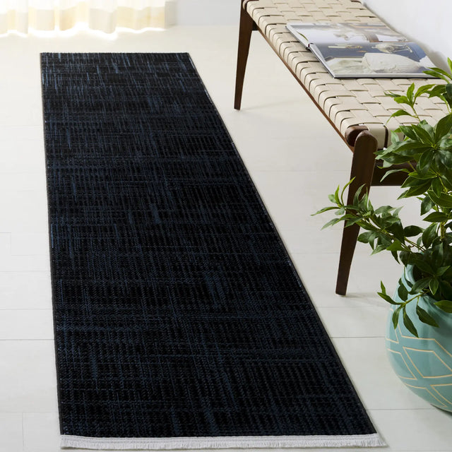 Safavieh Mila 2'-2" x 8'-0" Rug in Dark Blue / Black