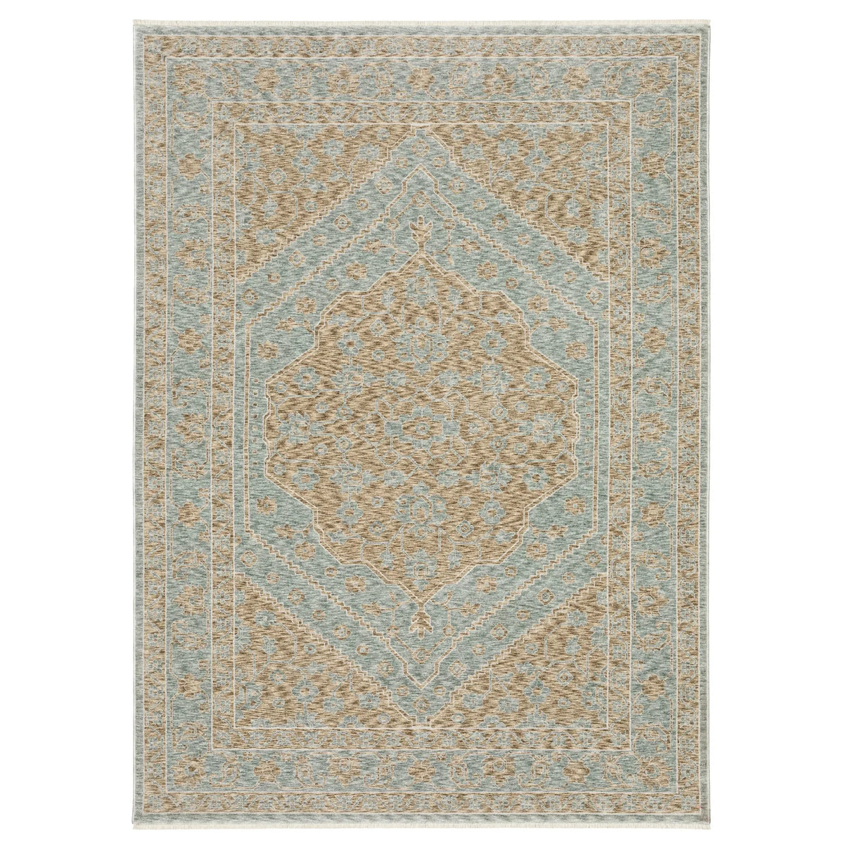 Oriental Weavers Sphinx ECHO ECH03 Beige Medallion Rugs - main flat