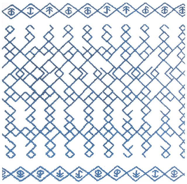 Safavieh Cedar Brook 6'-0" x 6'-0" Rug in Ivory / Navy