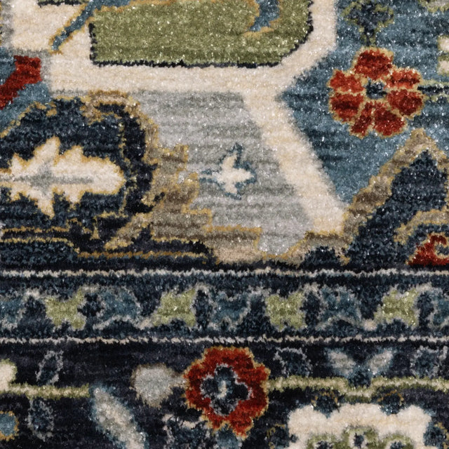 Oriental Weavers Sphinx ELIANA ELI09 Blue Medallion Rugs - room scene 2