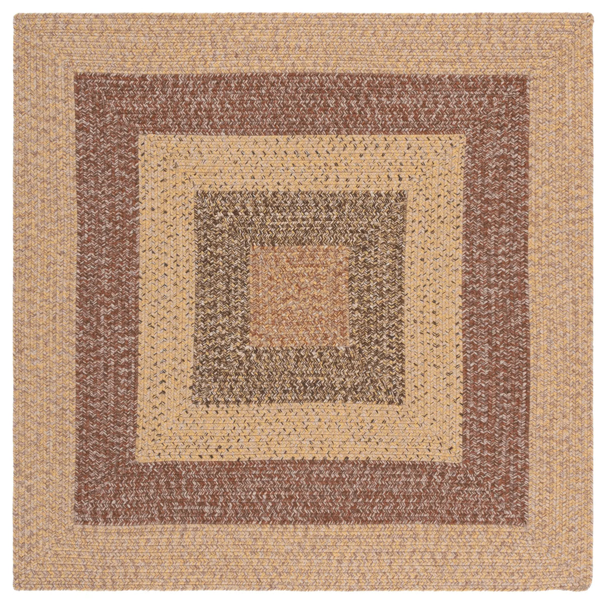 Safavieh Braided 5'-0" x 5'-0" Rug in Beige / Brown
