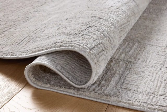 Loloi Hollis HOL-01 Grey / Ivory Rug - pile height