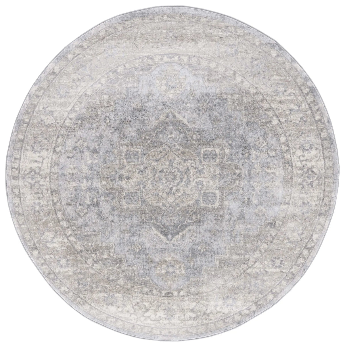 Safavieh Brentwood 6'-7" x 6'-7" Rug in Grey / Beige