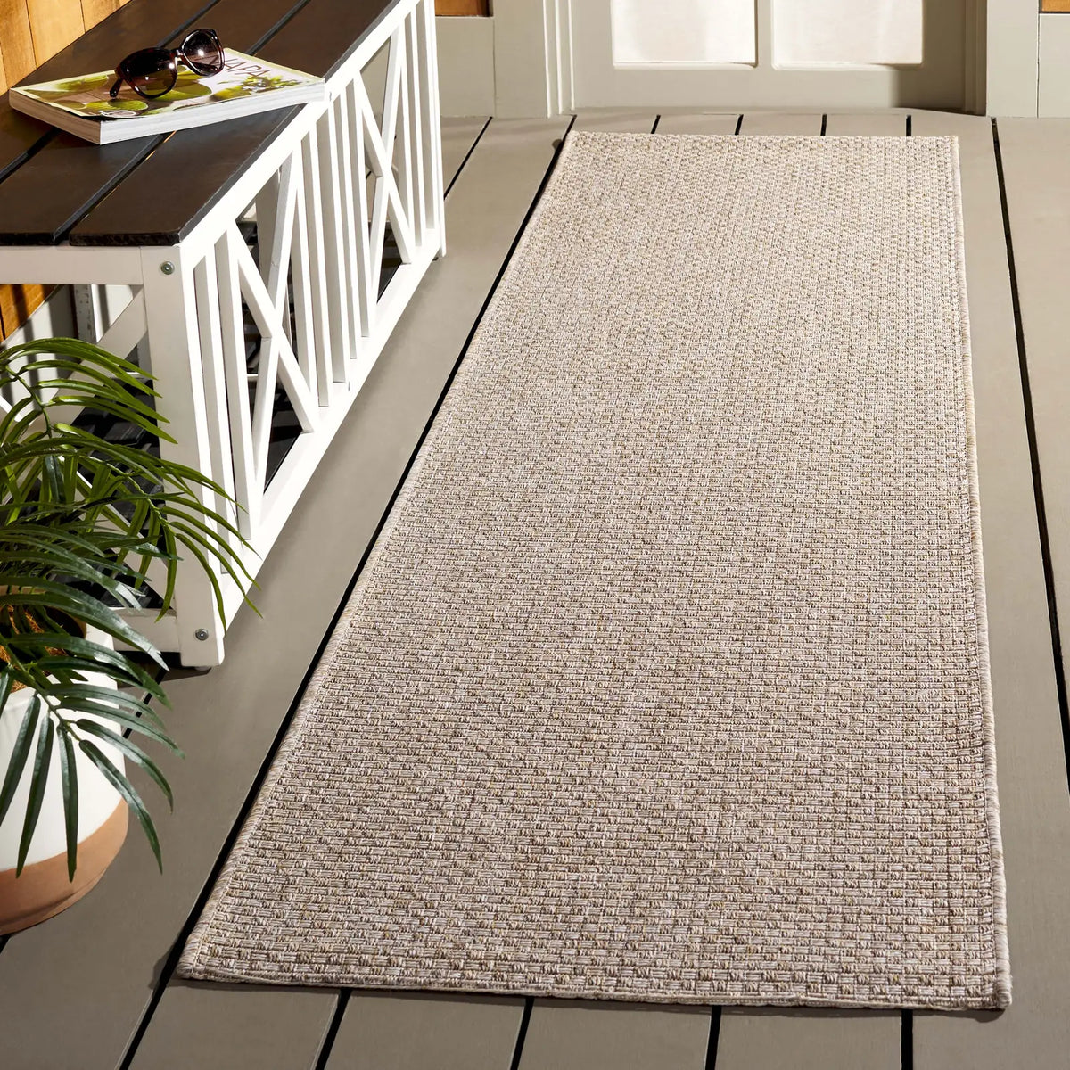 Safavieh Sisal All-Weather 2'-2" x 8'-0" Rug in Taupe