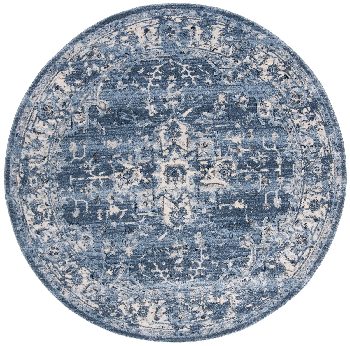 Safavieh Charleston 10'-0" x 10'-0" Rug in Navy / Creme