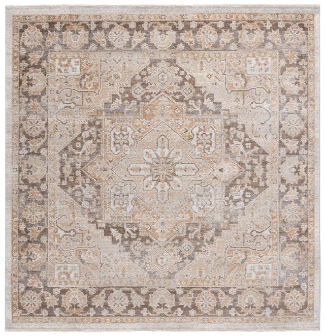 Safavieh Hazel 500 6'-0" x 6'-0" Rug in Gold / Brown