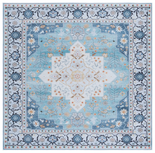 Safavieh Tucson 6'-0" x 6'-0" Rug in Aqua / Light Blue