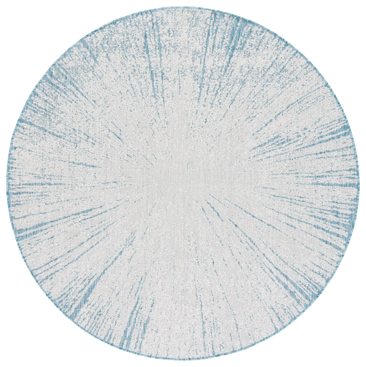 Safavieh Courtyard 6'-7" x 6'-7" Rug in Beige / Aqua