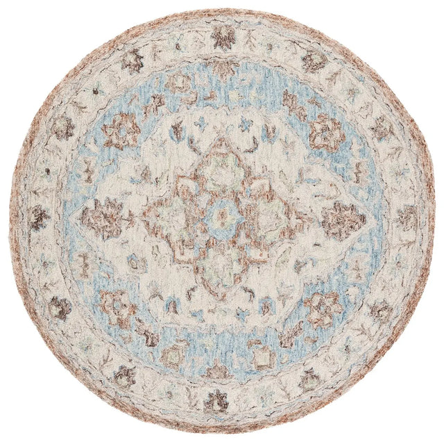 Safavieh Metro 6'-0" x 6'-0" Rug in Beige / Blue