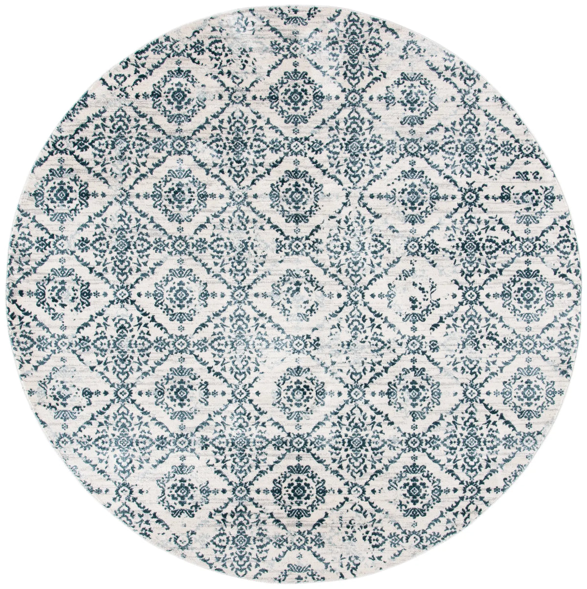 Safavieh Martha Stewart Isabella 6'-7" x 6'-7" Rug in Navy / Ivory