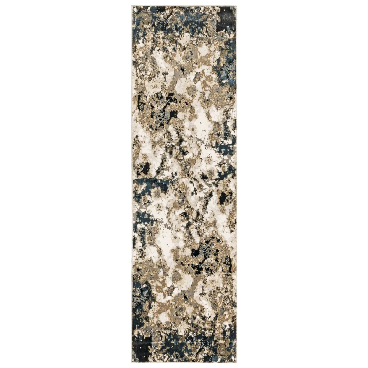 Oriental Weavers Sphinx Bowen 1808Q Navy / Gold Rugs - runner
