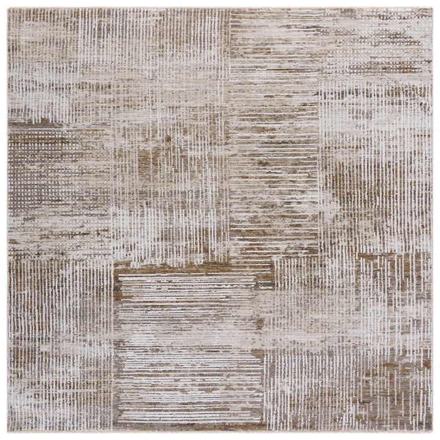 Safavieh Finley Modern 6'-7" x 6'-7" Rug in Ivory / Beige