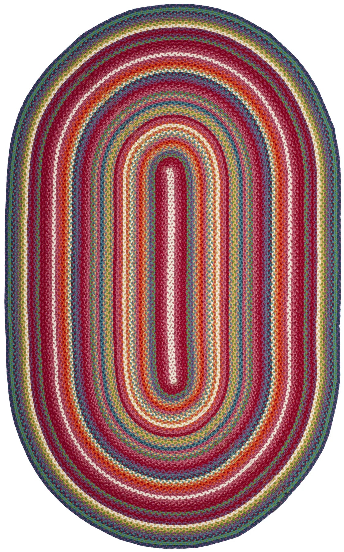 Safavieh Braided 5'-0" x 8'-0" Rug in Multi