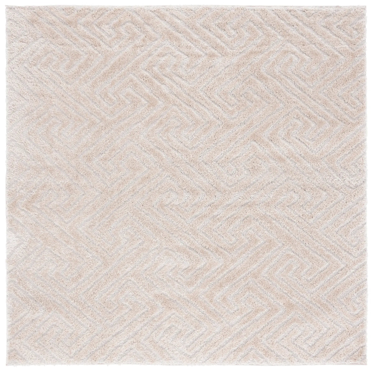 Safavieh Tahoe Shag 6'-7" x 6'-7" Rug in Beige