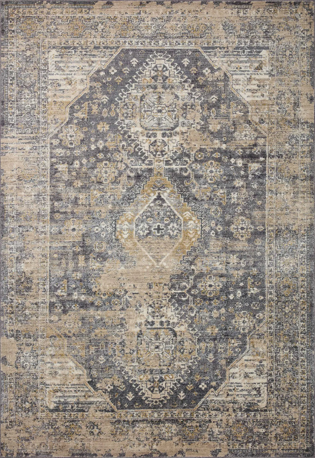 Loloi Indra Ina-03 Charcoal/Natural Rug - main flat