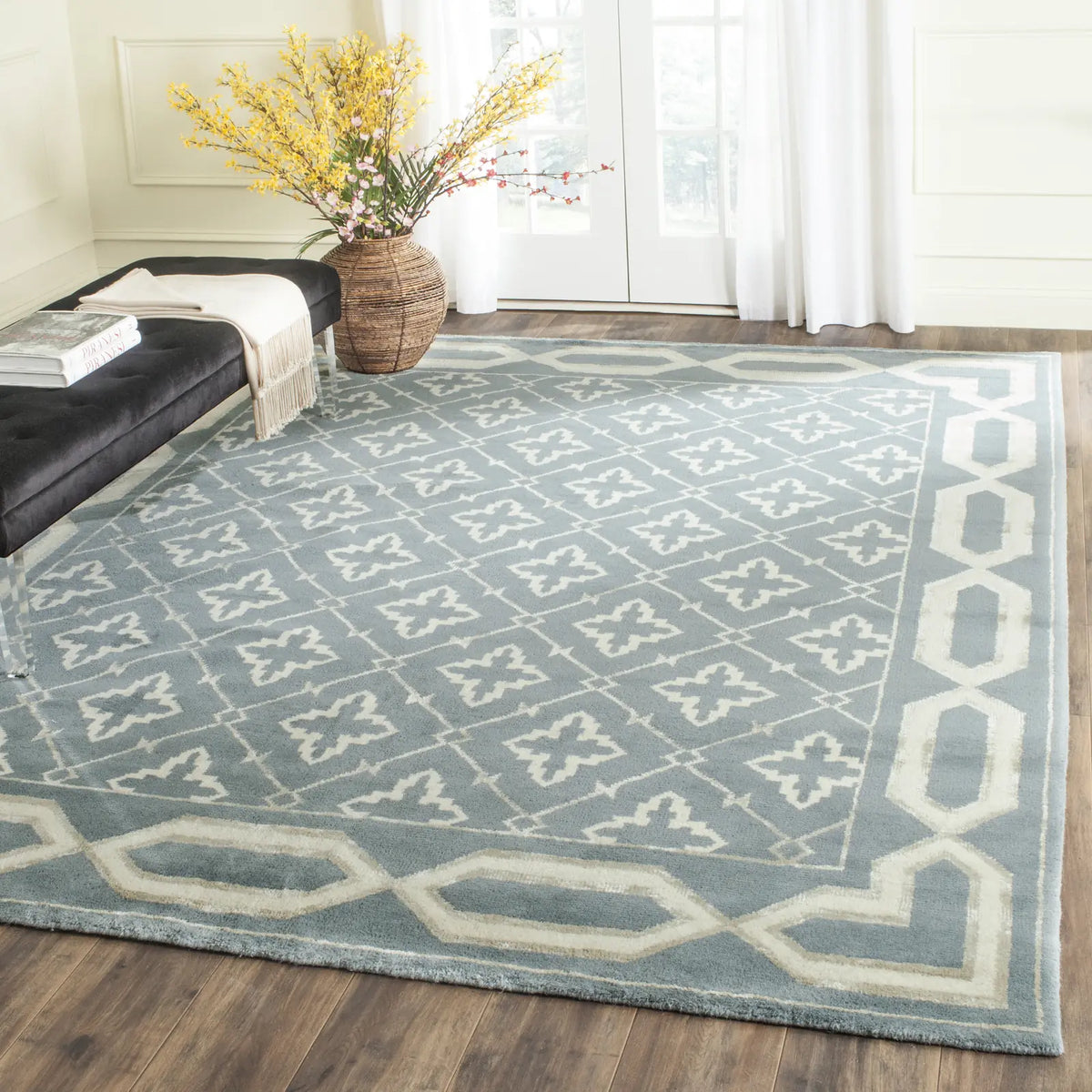Safavieh Mosaic 8'-0" x 10'-0" Rug in Blue / Beige