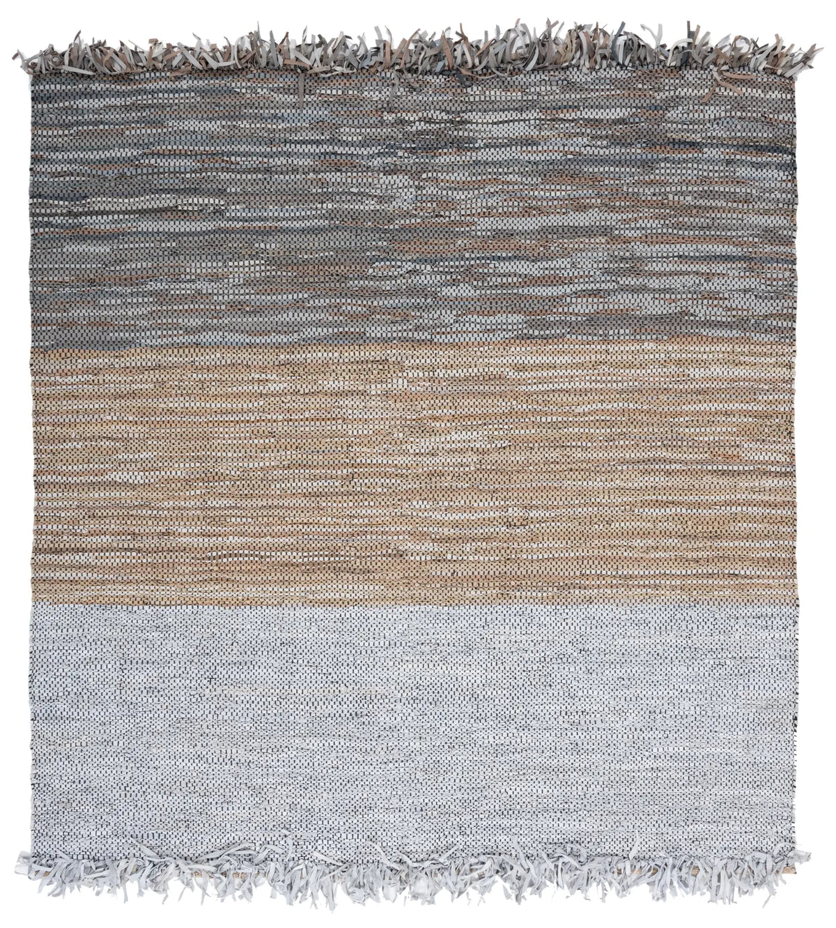 Safavieh Vintage Leather 7'-0" x 7'-0" Rug in Grey / Beige