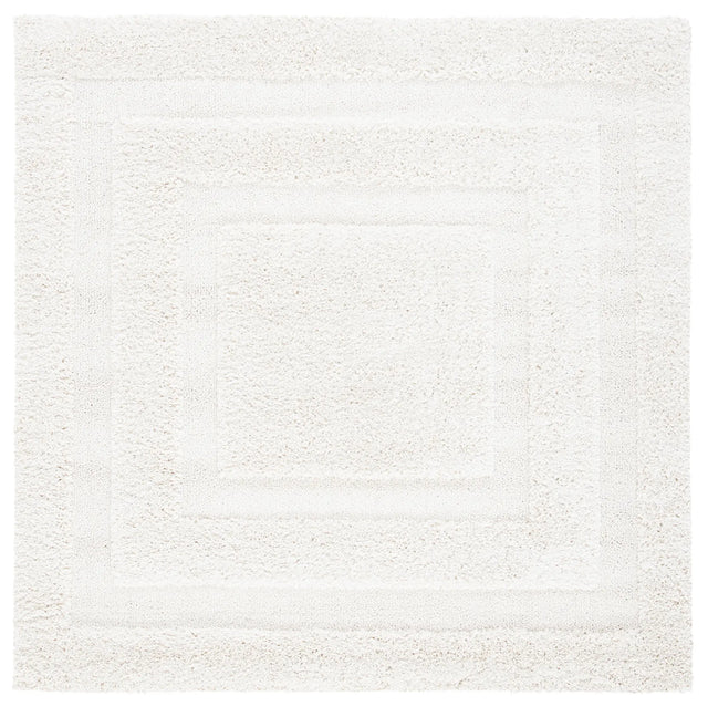 Safavieh Florida Shag 5'-0" x 5'-0" Rug in Creme / Creme