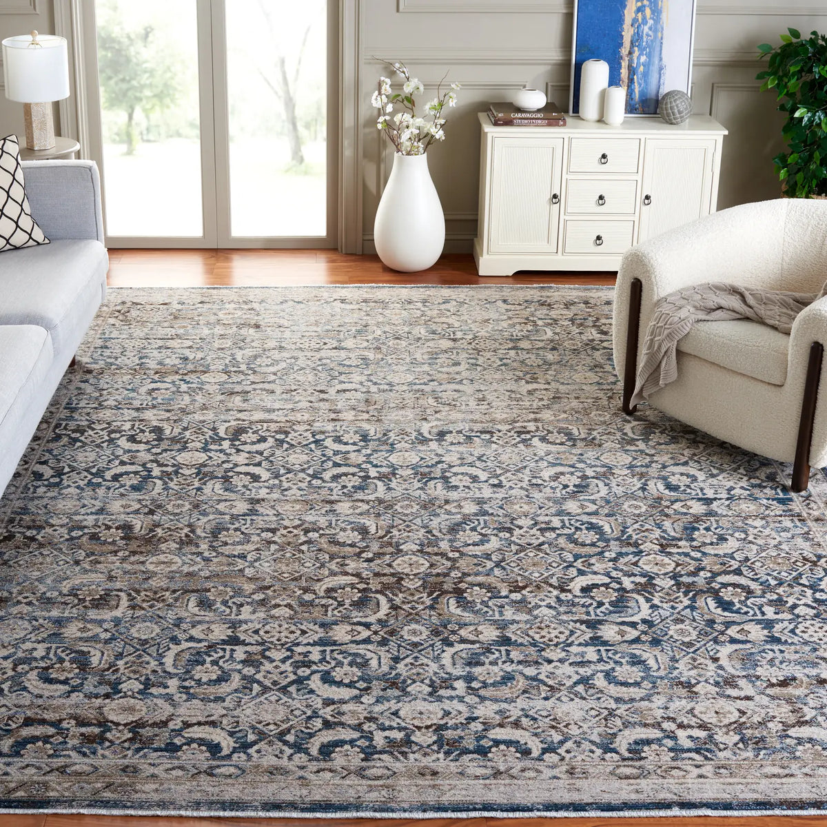 Safavieh Antique Patina 10'-0" x 12'-9" Rug in Blue / Beige
